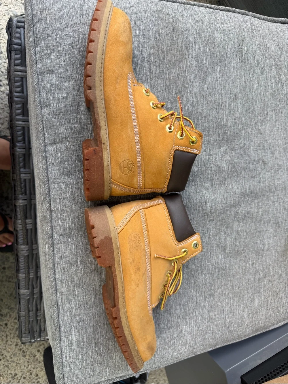 Timberland Kids Wheat Nubuck Work Boots - Classic Yellow